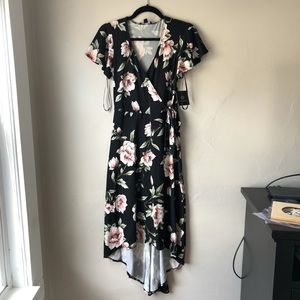 Fortune & Ivy Floral High-Low Dress